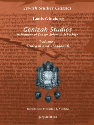 cover image of Genizah Studies in Memory of Doctor Solomon Schechter